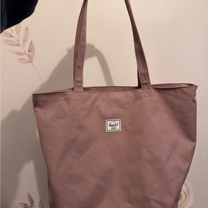 Herschel Supply Company Mauve Tote Bag with Durable Canvas and Classic Design